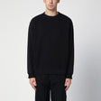 STONE ISLAND Classic Black Cotton Crewneck Sweatshirt for Men