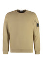 STONE ISLAND Cotton Logo Sweatshirt with Sleeve Pocket