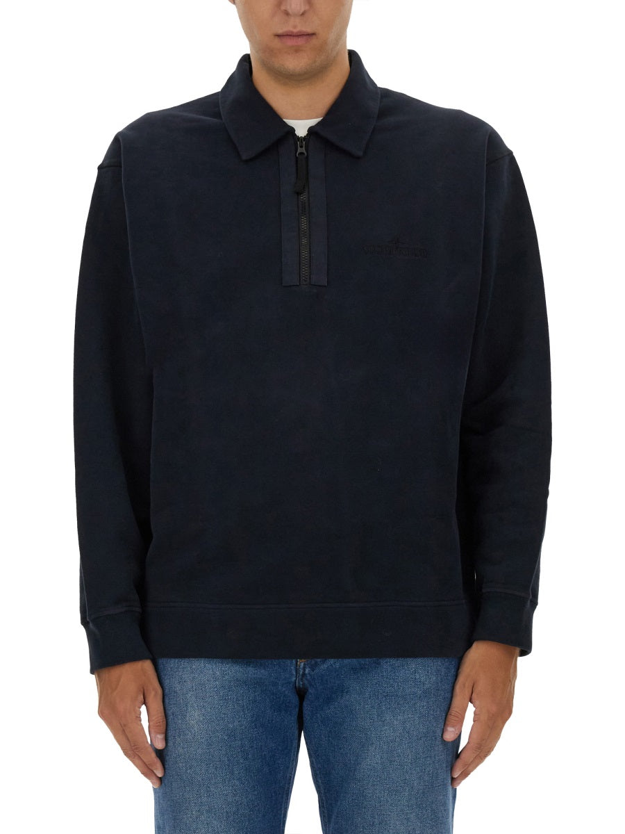 STONE ISLAND Regular Fit Cotton Sweatshirt - Size L