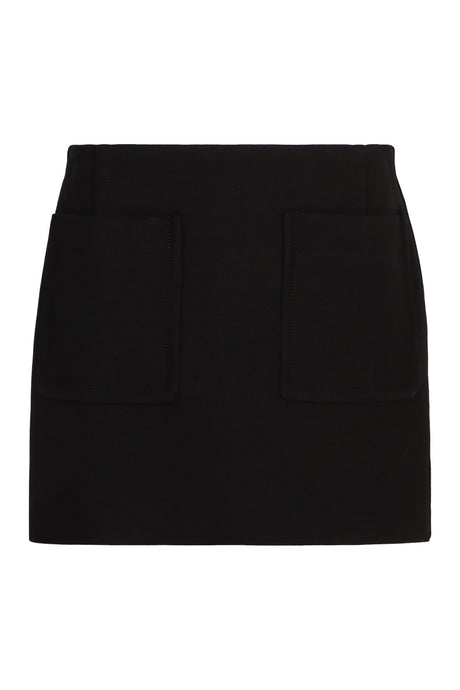 BOTTEGA VENETA Cotton Mini Skirt with Front Pockets