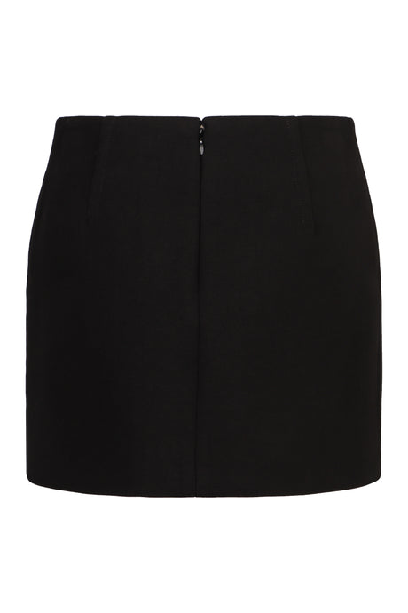 BOTTEGA VENETA Cotton Mini Skirt with Front Pockets