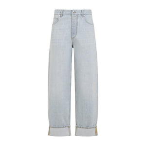 BOTTEGA VENETA Classic High-Waisted Cotton Jeans for Women - SS25 Collection