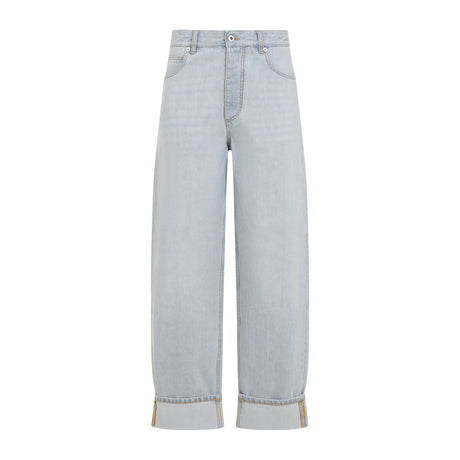 BOTTEGA VENETA Classic High-Waisted Cotton Jeans for Women - SS25 Collection