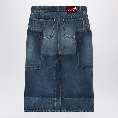 GUCCI Patchwork Mini Denim Skirt