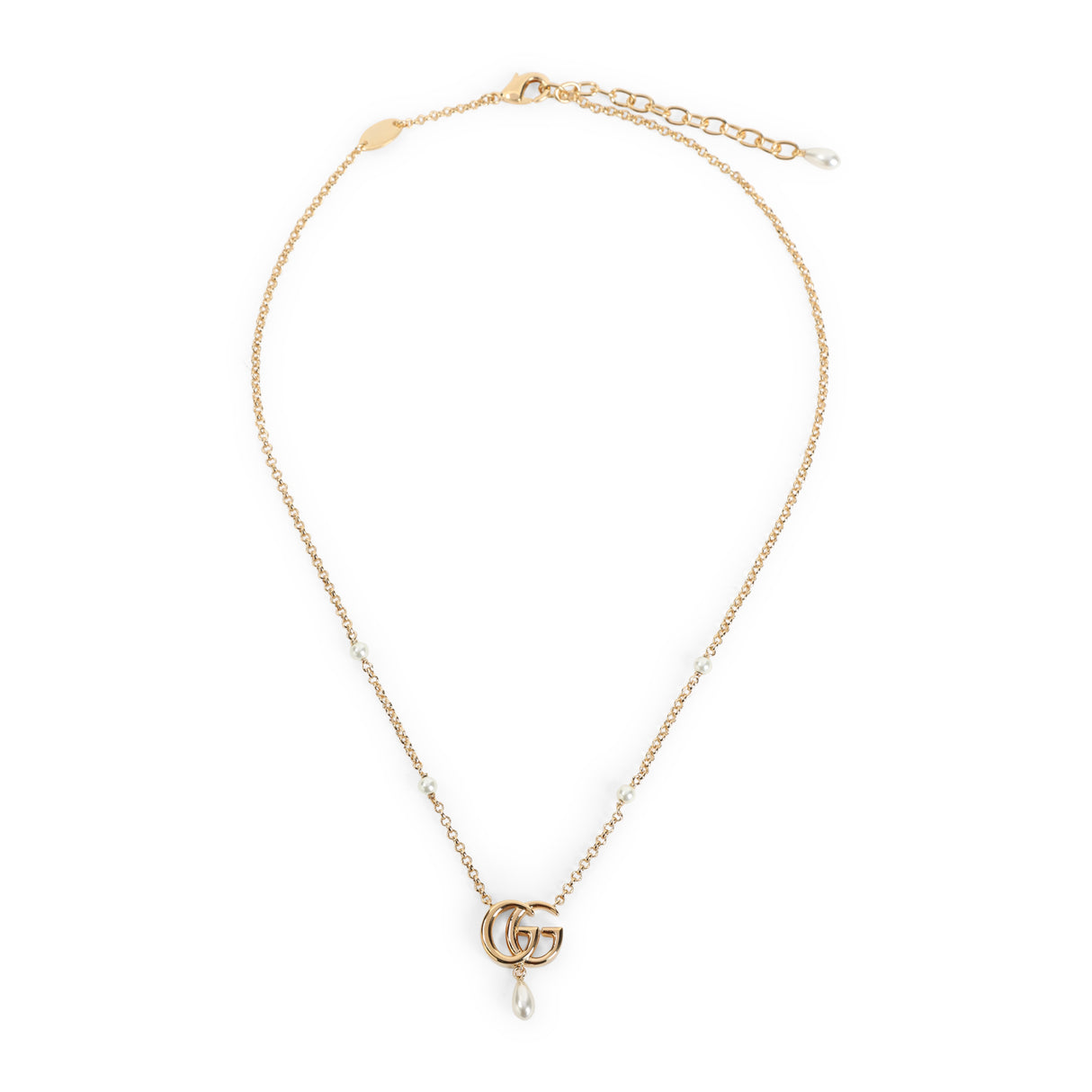 GUCCI GG Marmont Pearl Mini Necklace