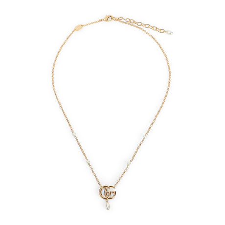 GUCCI GG Marmont Pearl Mini Necklace