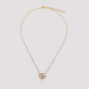 GUCCI GG Marmont Pearl Mini Necklace