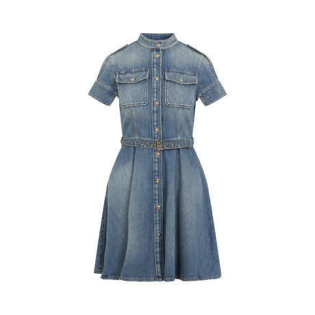 ALEXANDER MCQUEEN Women's Denim Mini Dress