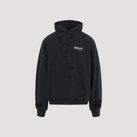 BALENCIAGA Destroyed Layered Hoodie for Men