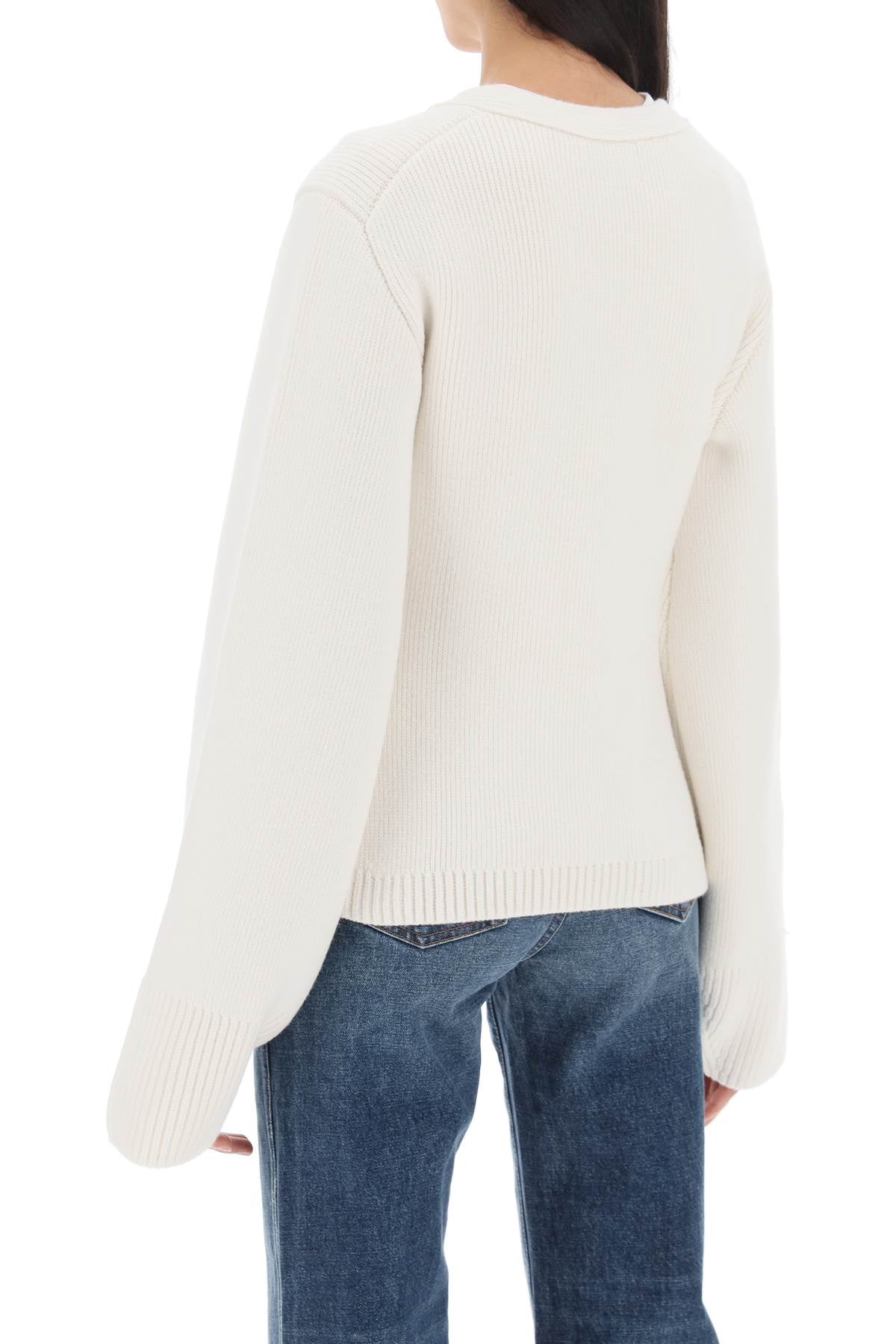 KHAITE Luxurious Cashmere V-Neck Cardigan