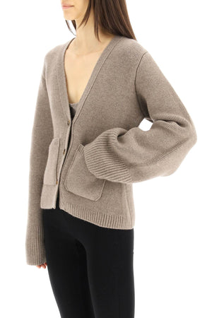 KHAITE Luxurious Cashmere V-Neck Cardigan