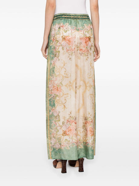 ZIMMERMANN Floral High-Waisted Pants for Women - SS24 Collection