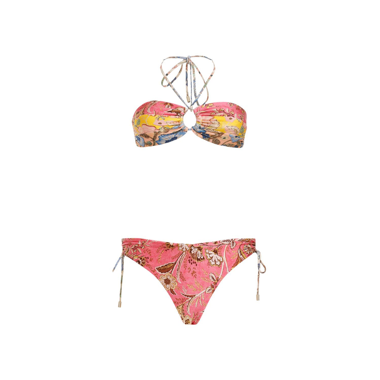 ZIMMERMANN Multicolor Panelled Halter Bikini for Women