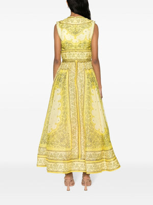 ZIMMERMANN Yellowband Summer Dress - Sleeveless Floral Maxi