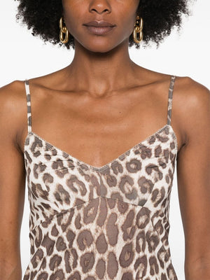 ZIMMERMANN Leopard Print Button-Up Shirt