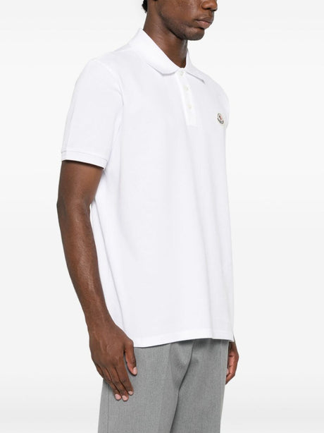 MONCLER Elegant Cotton Polo with Logo Crest