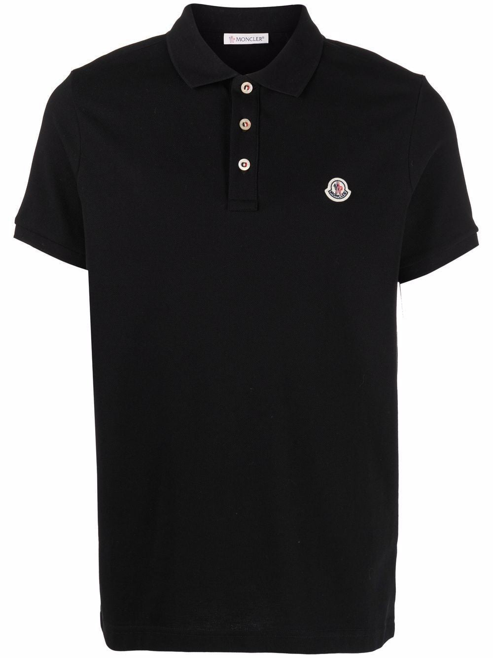 MONCLER Elegant Cotton Polo with Logo Crest