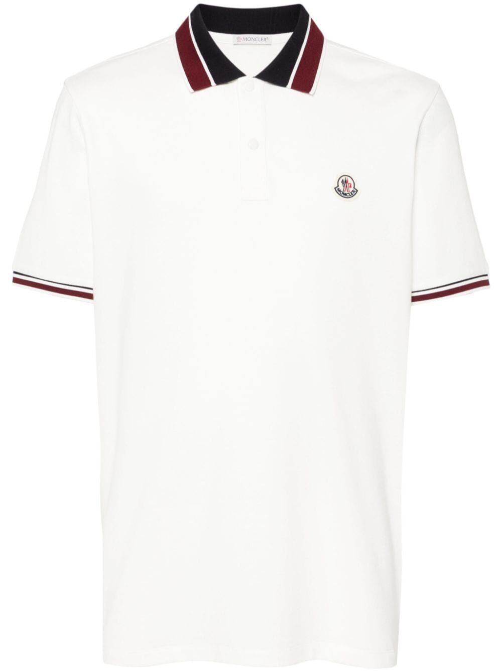 MONCLER Men's Classic Striped Polo Shirt