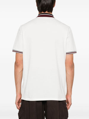 MONCLER Men's Classic Striped Polo Shirt