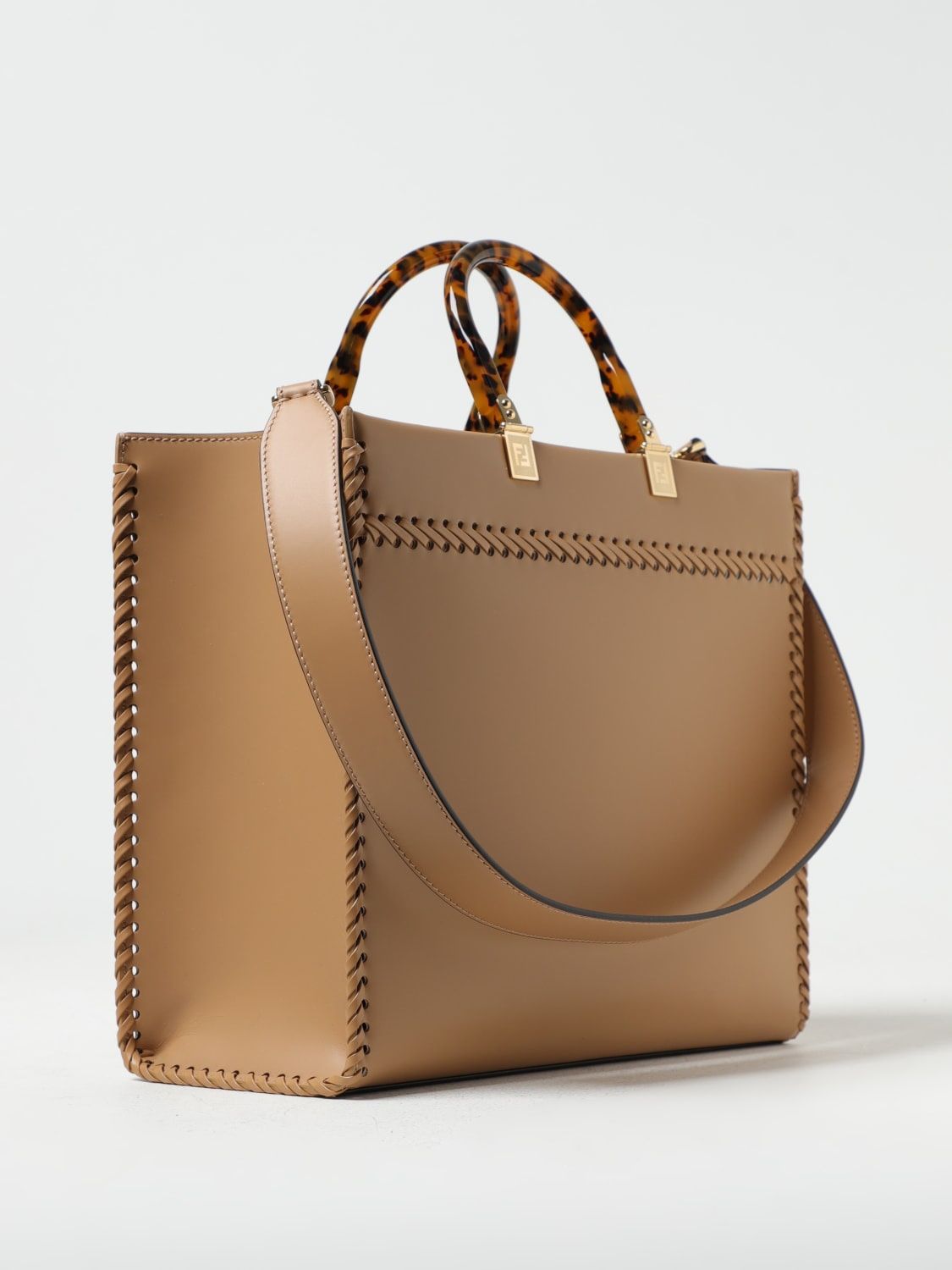 FENDI Sunshine Medium Tote Handbag - Effortlessly Chic Everyday Essential