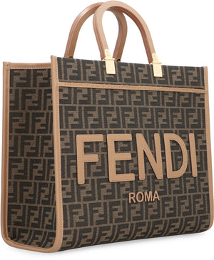 FENDI Sunshine Medium Tote Handbag in Sand - 100% Calfskin for Women