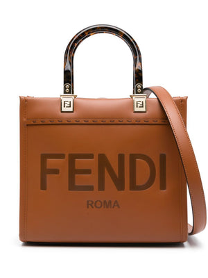 FENDI Stunning Sunshine Small Tote Handbag for Women in White