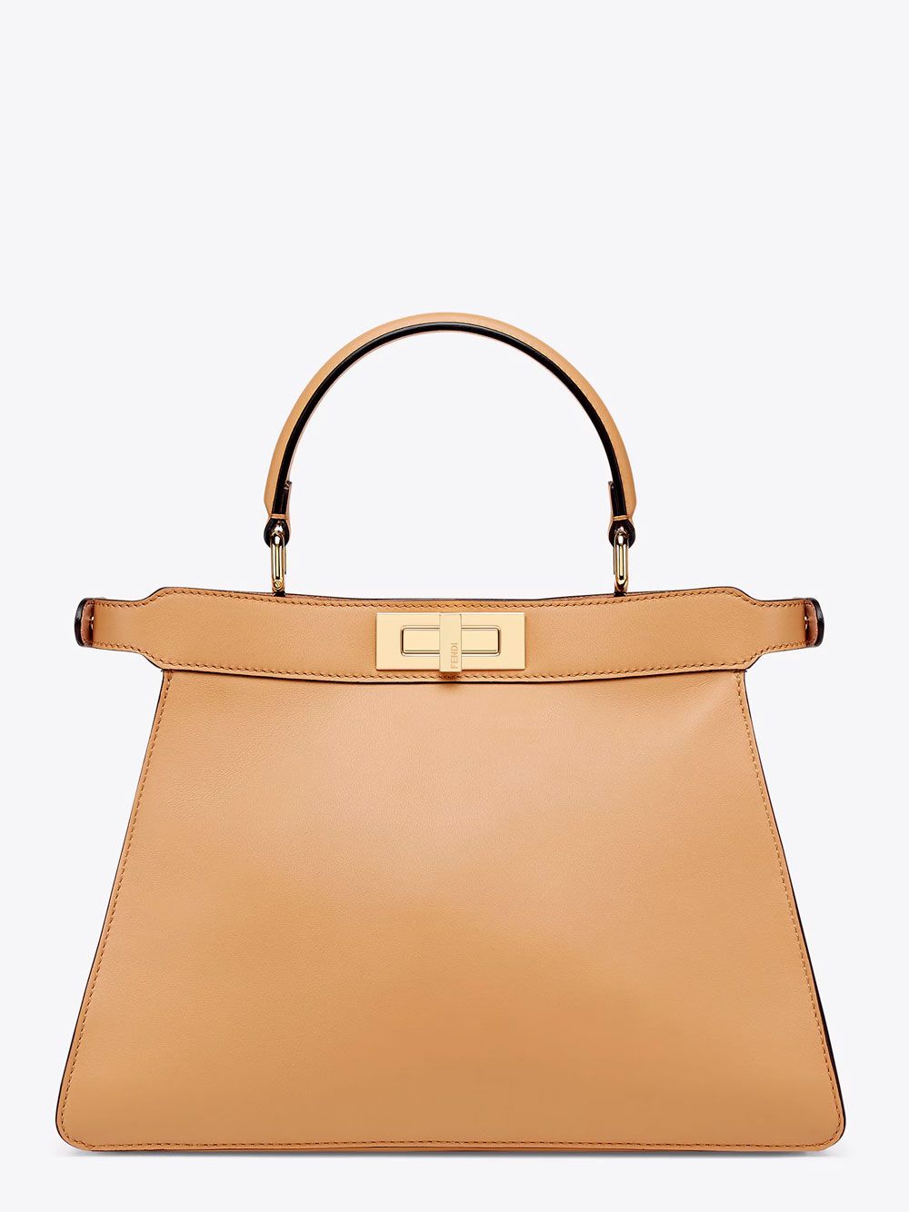 Luxurious Brown Calfskin Leather Handbag for Women by FENDI