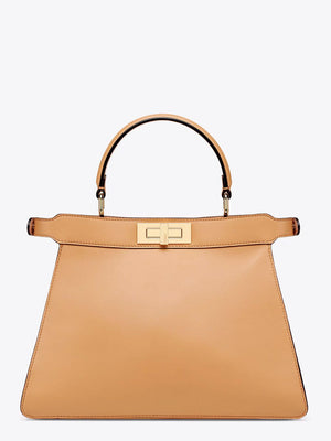 Luxurious Brown Calfskin Leather Handbag for Women by FENDI