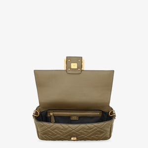 FENDI Avocado Lamb Leather Mini Baguette