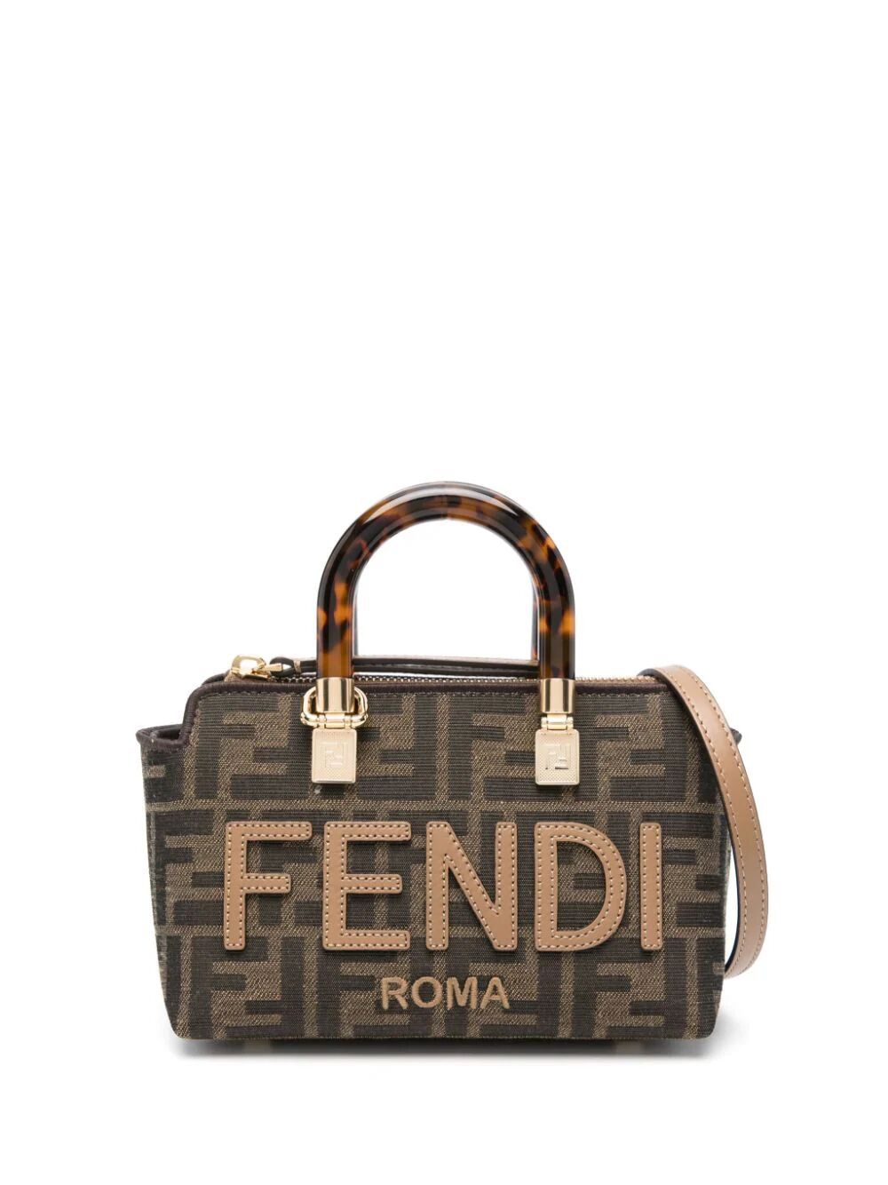 FENDI Mini Jacquard Handbag with Signature Design