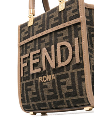 FENDI FF Motif Mini Top Handle Handbag