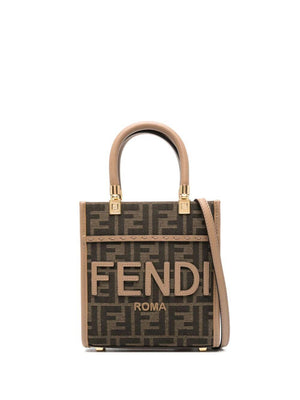 FENDI FF Motif Mini Top Handle Handbag