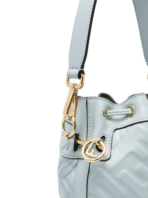 Túi xách thời trang Blue Embossed Bucket cho phụ nữ - Bộ sưu tập SS24