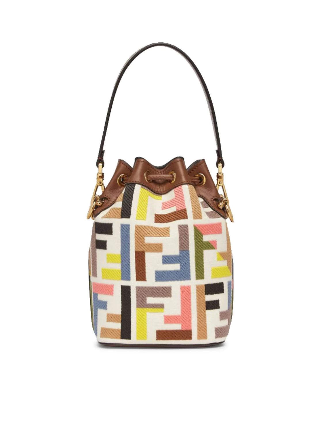 FENDI Mini Treasure Chic Handbag in Grezzo for Women - Spring/Summer 2024