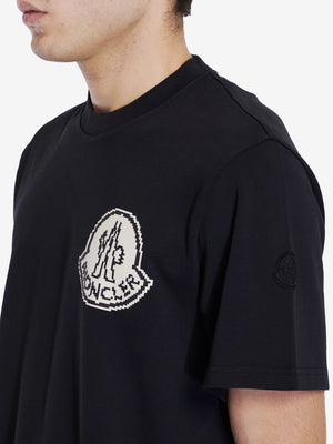 MONCLER Essential Logo Print Cotton Tee