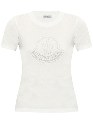 MONCLER Crystal Sparkle Cotton Tee