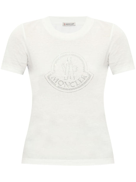 MONCLER Crystal Sparkle Cotton Tee