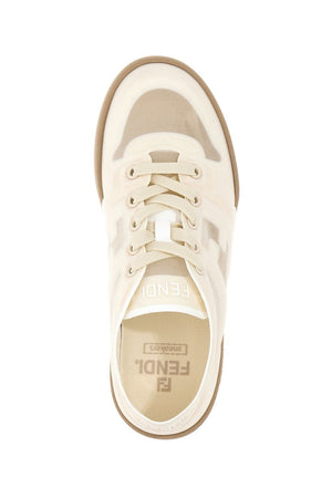 FENDI MESH ROUND TOE SNEAKERS FOR WOMEN