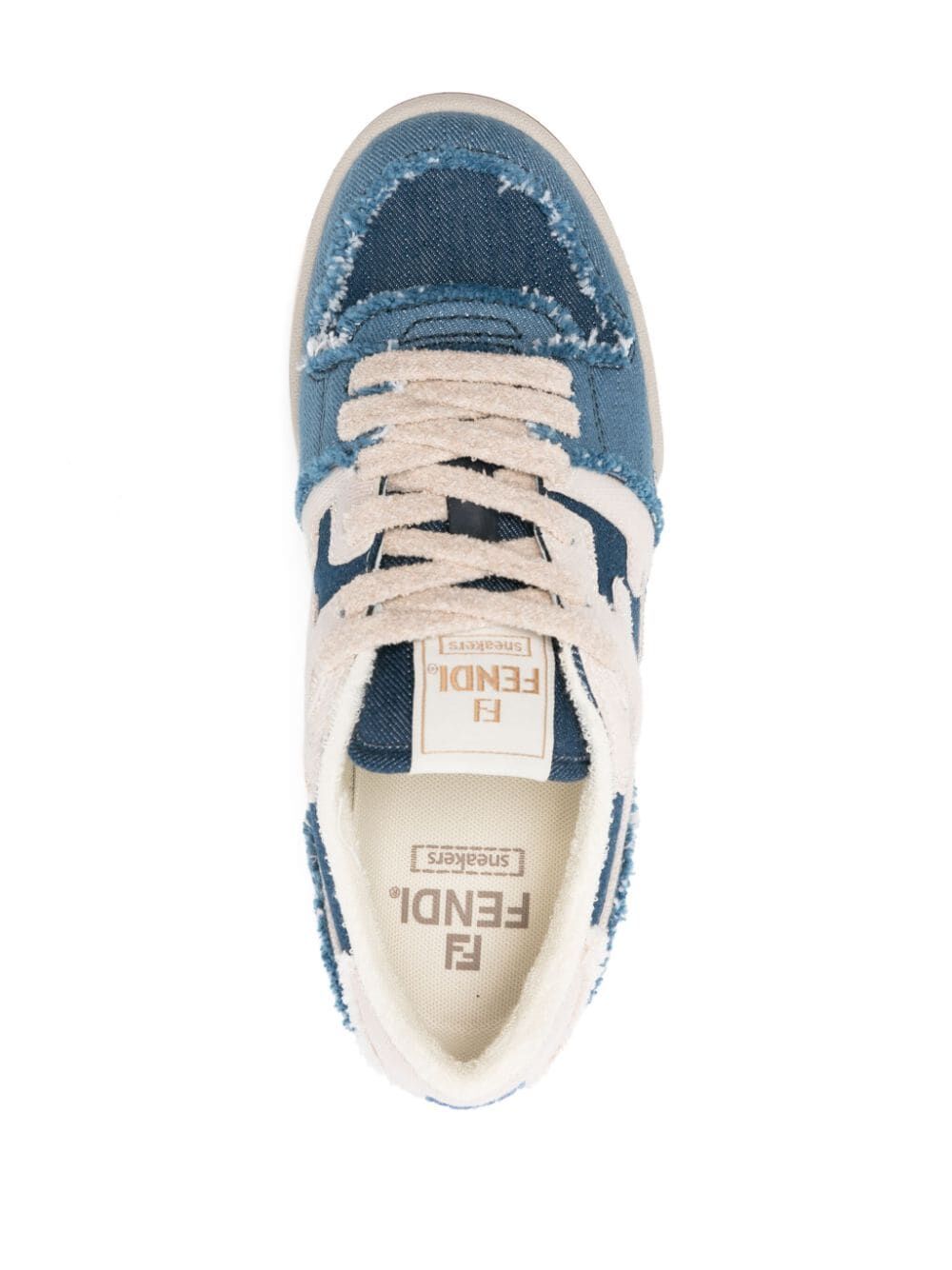 FENDI Blue Denim Sneakers for Women - SS24 Collection