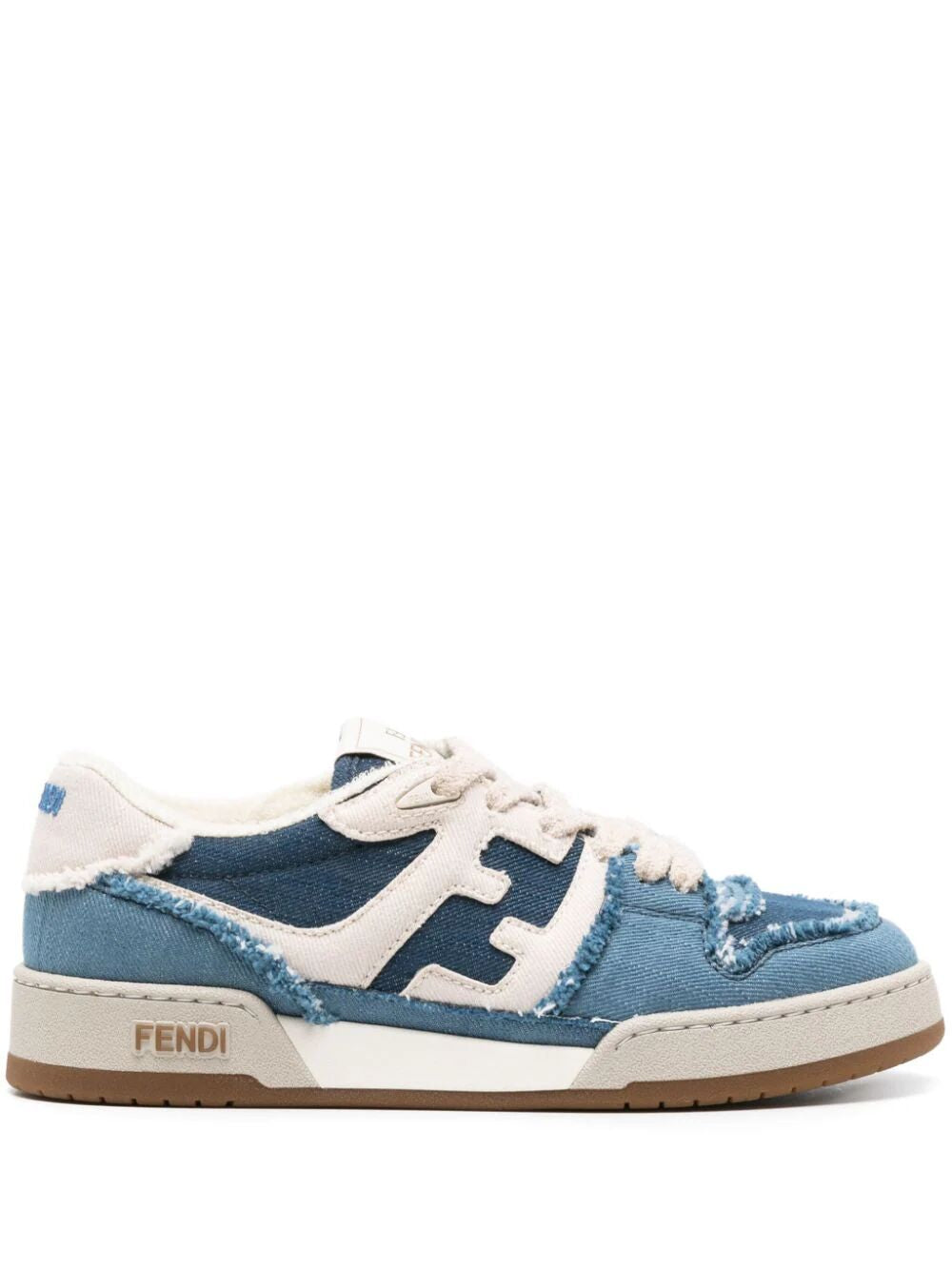 FENDI Blue Denim Sneakers for Women - SS24 Collection