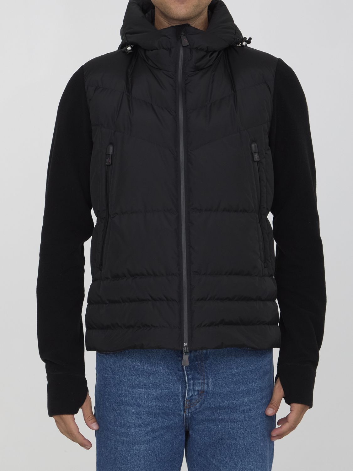 MONCLER GRENOBLE Padded Hooded Cardigan for Men - Regular Fit