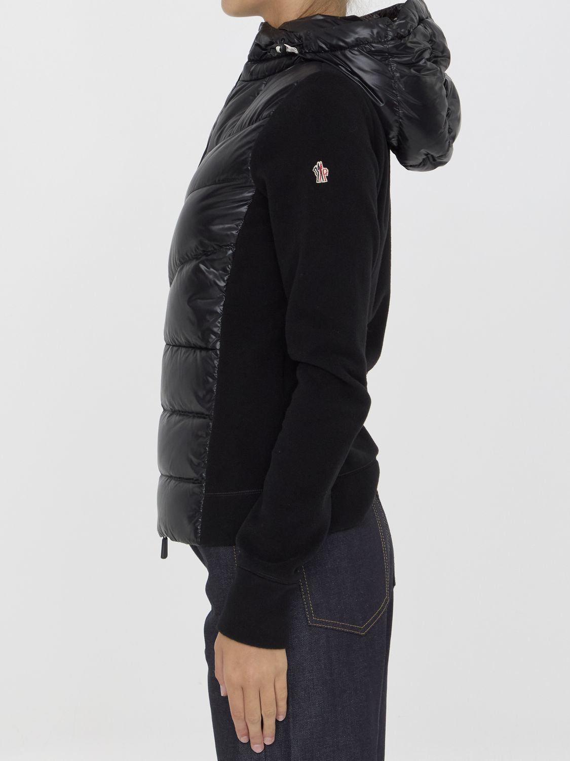 MONCLER GRENOBLE Padded Fleece Jacket with Hood for Women