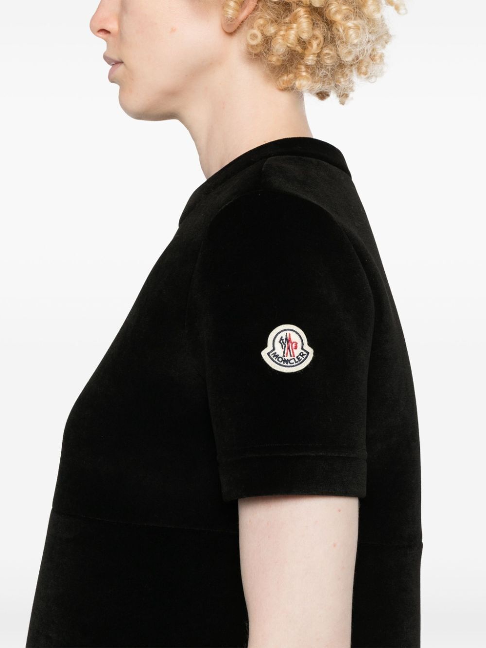 MONCLER Chic Logo Patch Mini Dress for Women