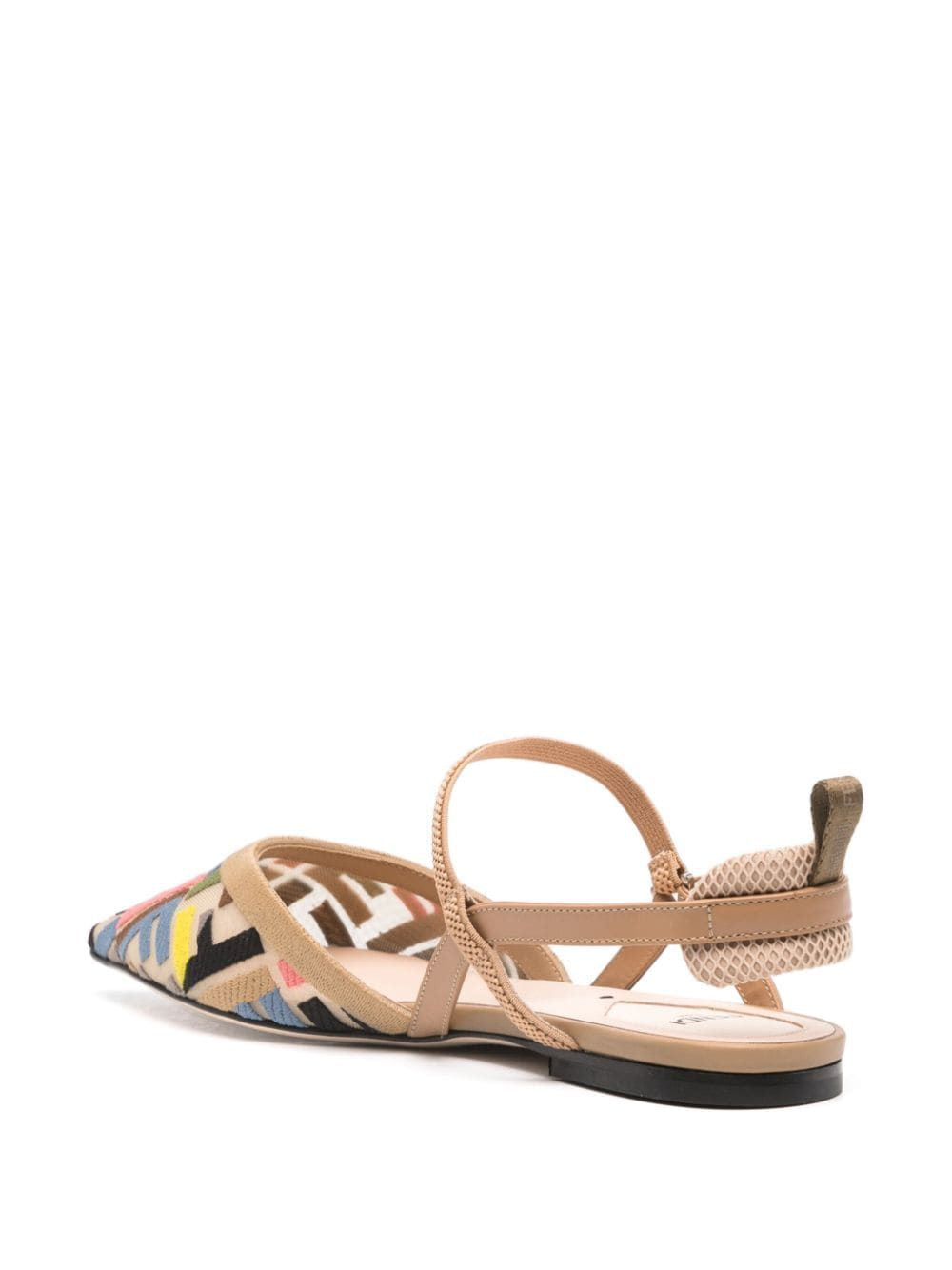 FENDI Elegant Multi-Color Ballerina Flats