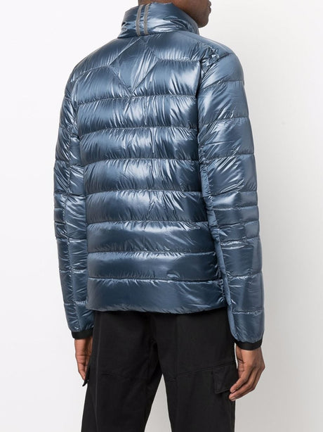 CANADA GOOSE Navy Metallic Feather-Down Padded Jacket for Men