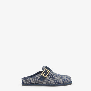 FENDI Chic Denim Flats with Suede Accents