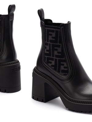 FENDI Leather Domino Boots for Women