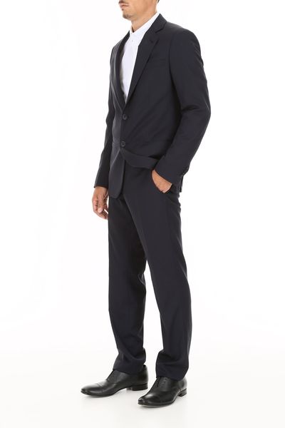 GIORGIO ARMANI Elevate Your Look with this Charcoal Grey Two-Piece Suit for Men