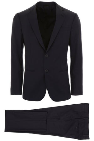 GIORGIO ARMANI Elevate Your Look with this Charcoal Grey Two-Piece Suit for Men