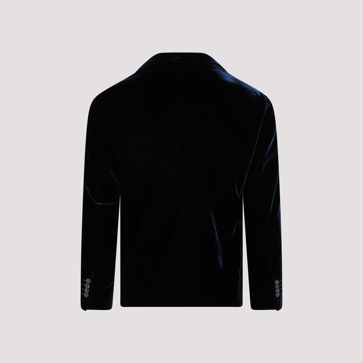 GIORGIO ARMANI Men's Blue Viscose Jacket for FW23 Season